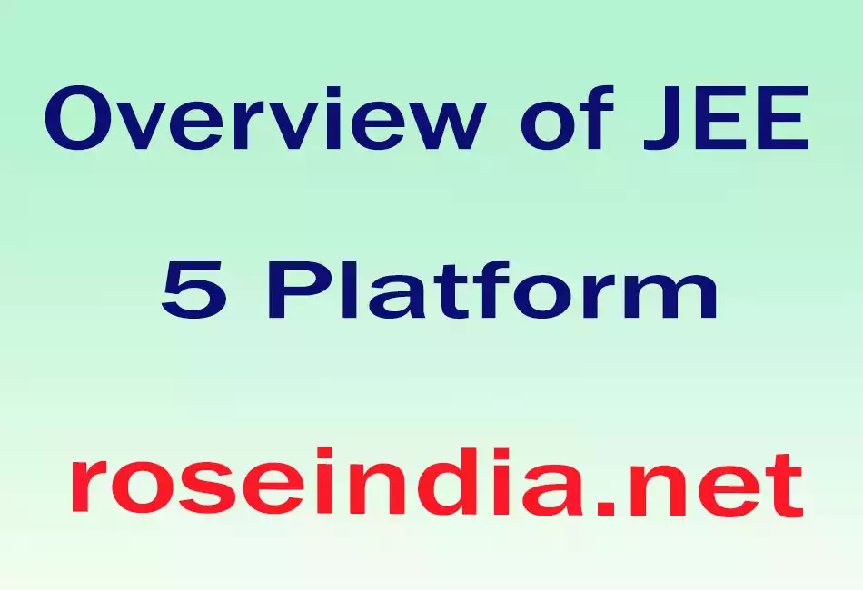  Overview of JEE 5 Platform