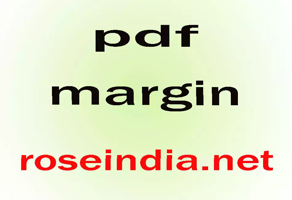 pdf margin