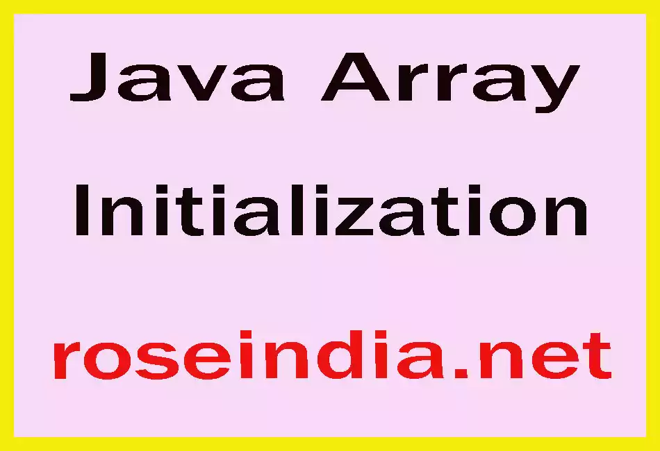 Java Array Initialization