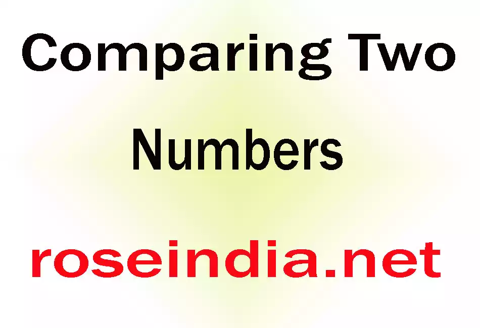 Comparing Two Numbers