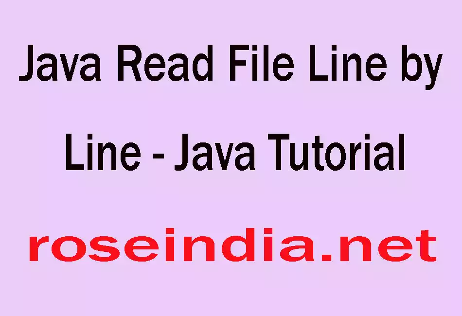 Java Read File Line by Line - Java Tutorial