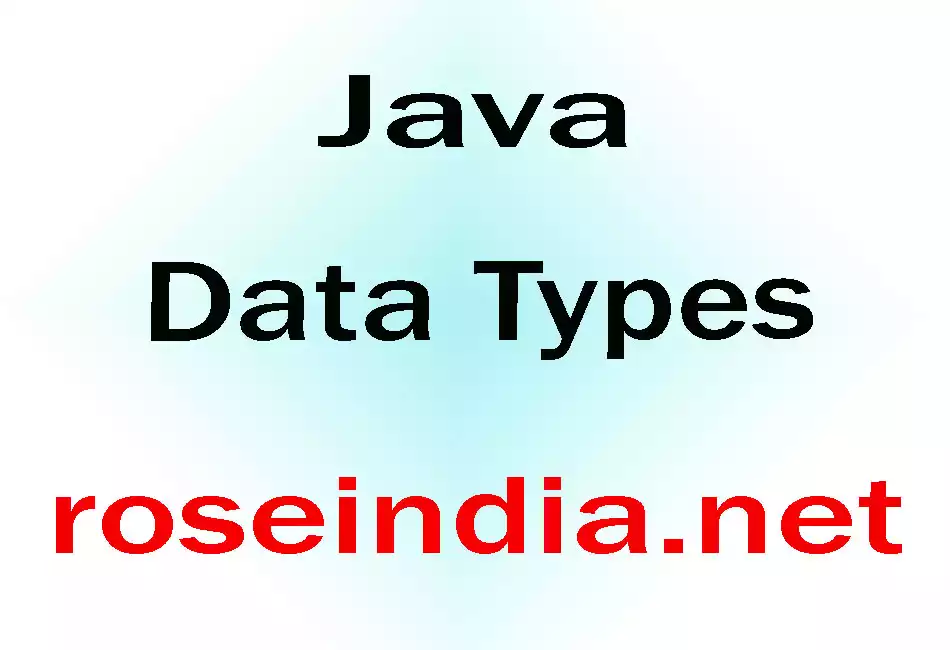 Java Data Types