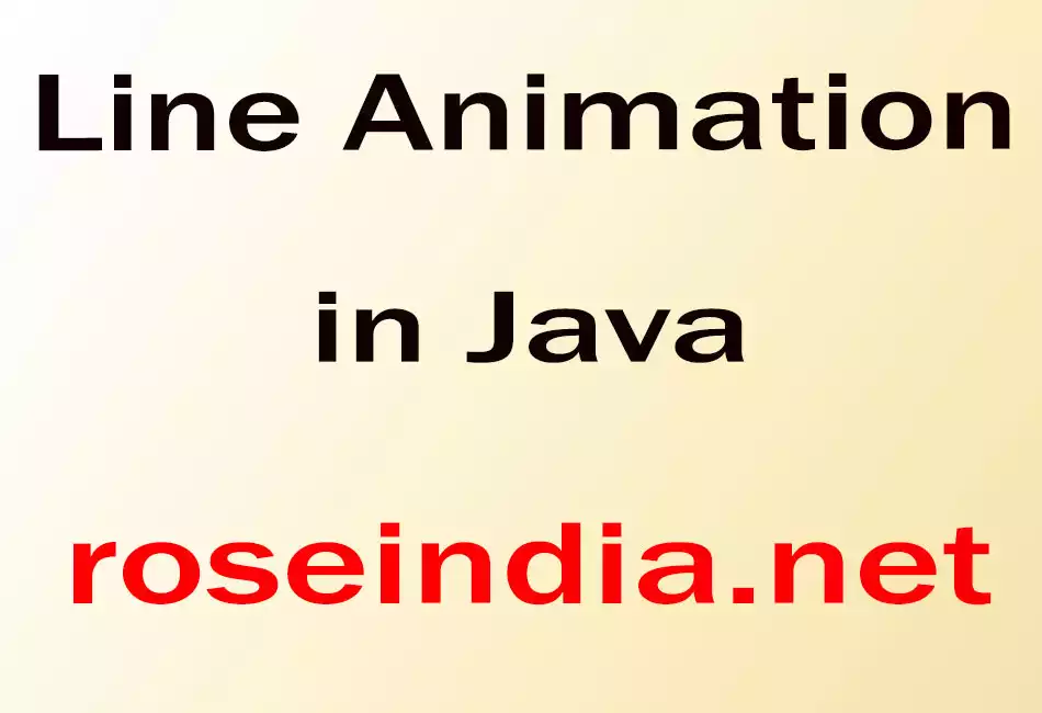 Line Animation in Java