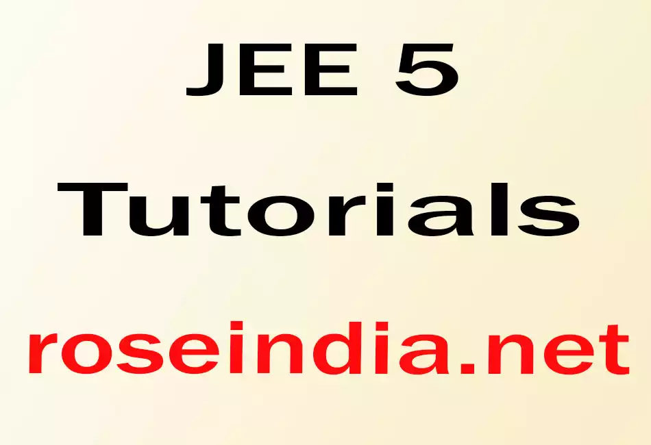 JEE 5 Tutorial