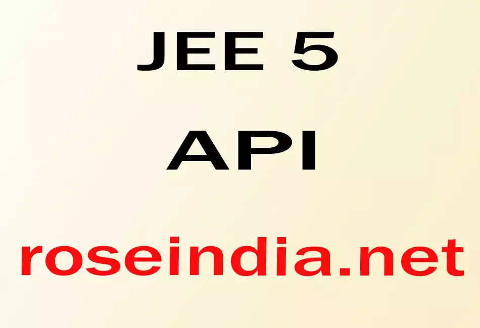 JEE 5 API