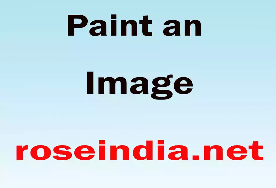 Paint an Image