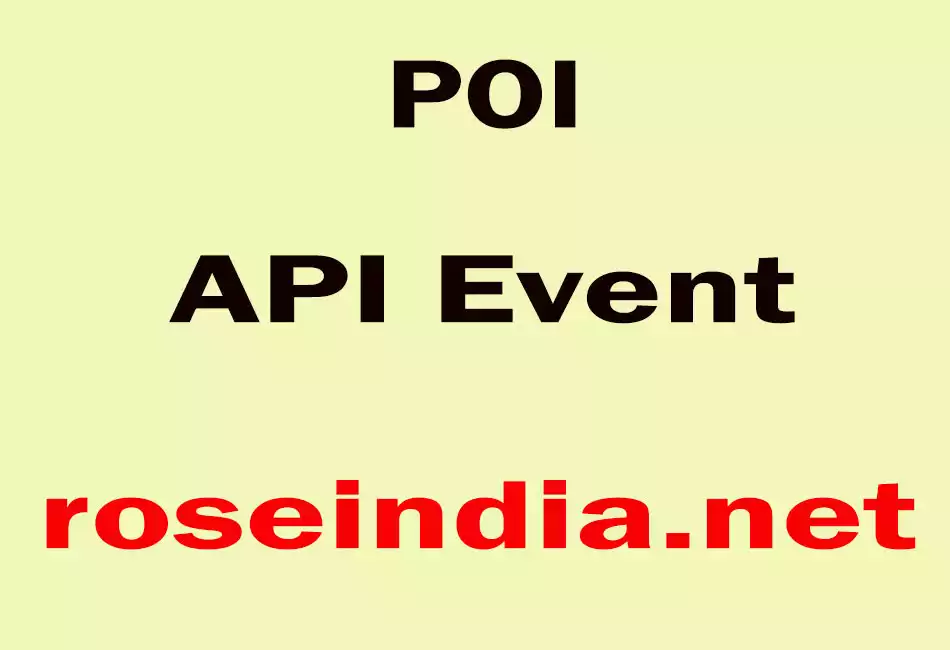 POI API Event