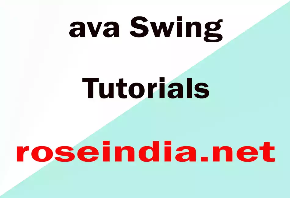 Java Swing Tutorials