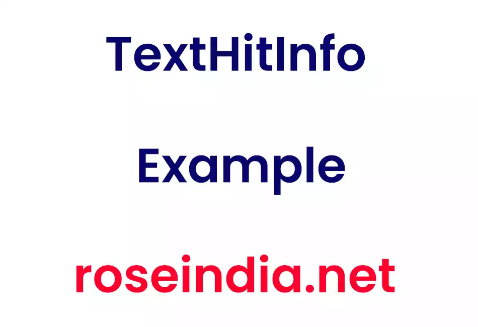 TextHitInfo Example