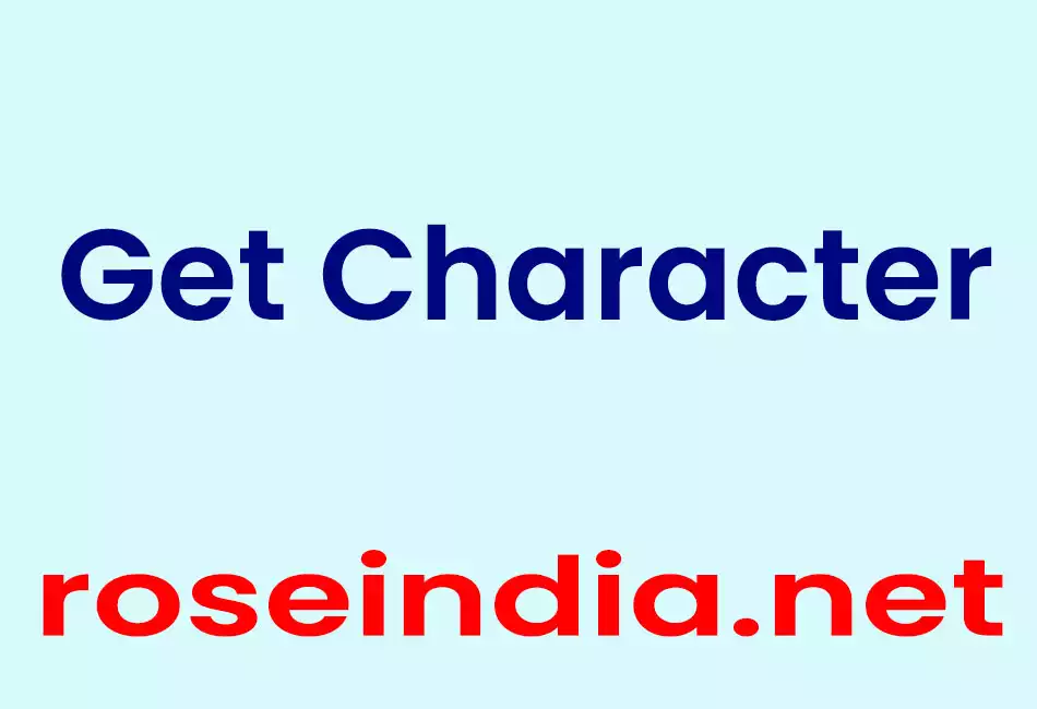 Get Character