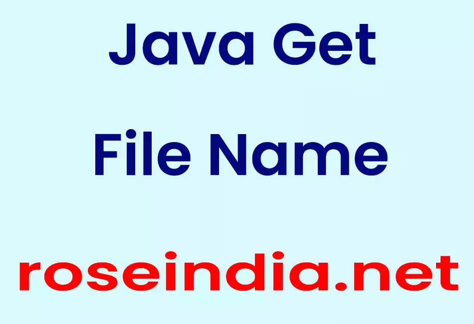 Java Get File Name