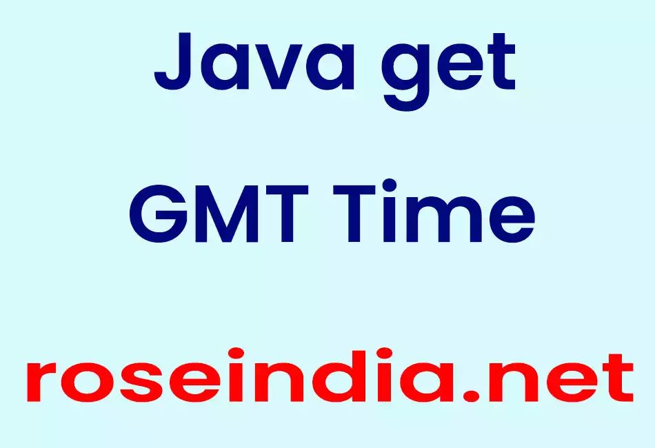 Java get GMT Time