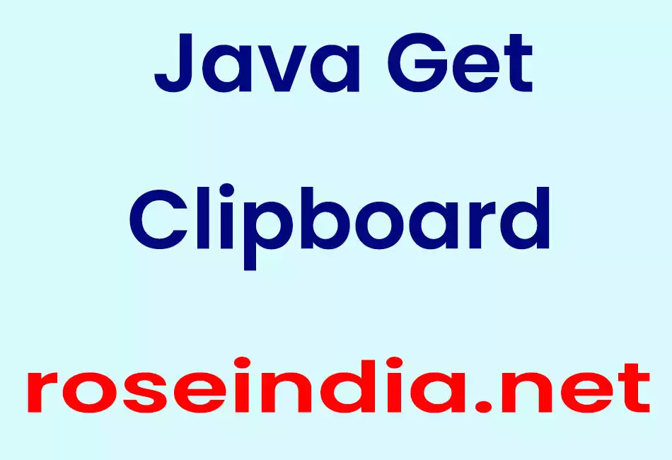 Java Get Clipboard