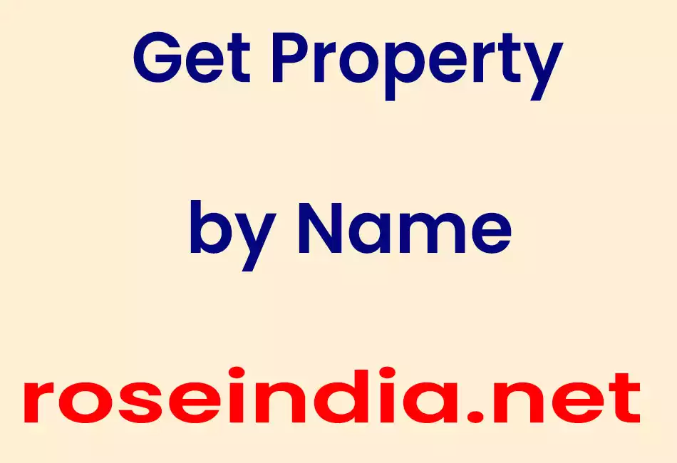 Get Property by Name