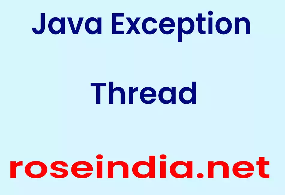 Java Exception Thread
