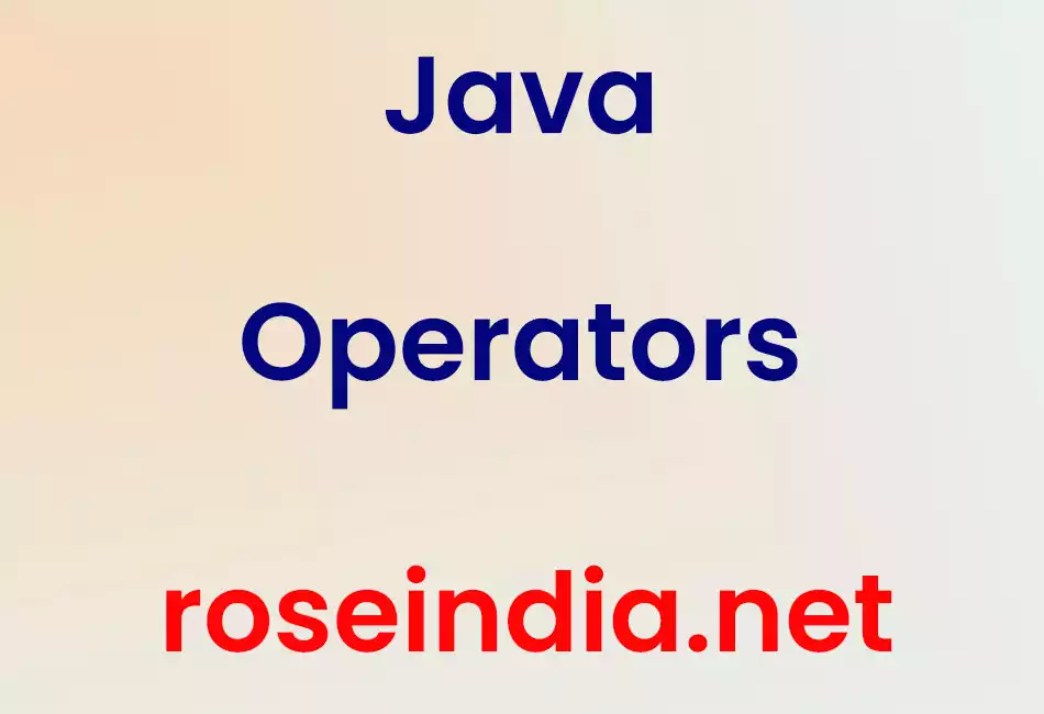 Java Operators