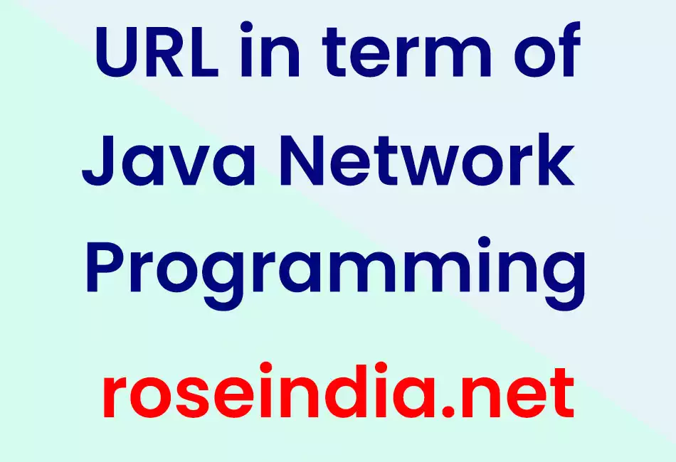 URL in term of Java Network Programming