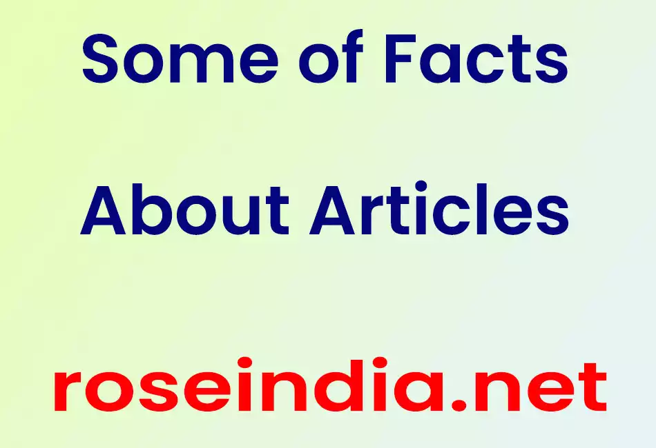 Some of Facts About Articles