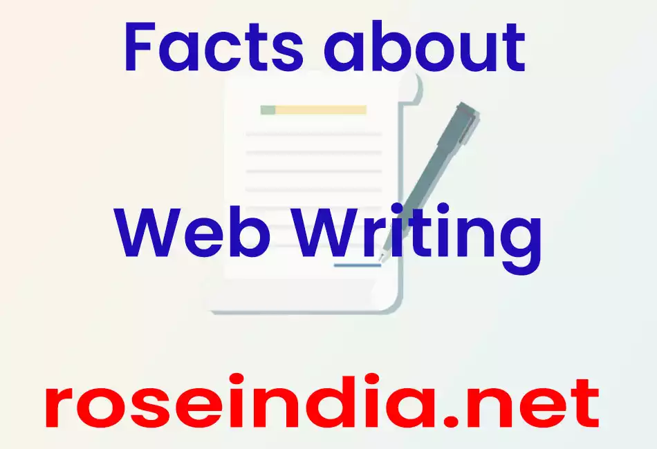 Facts about Web Writing
