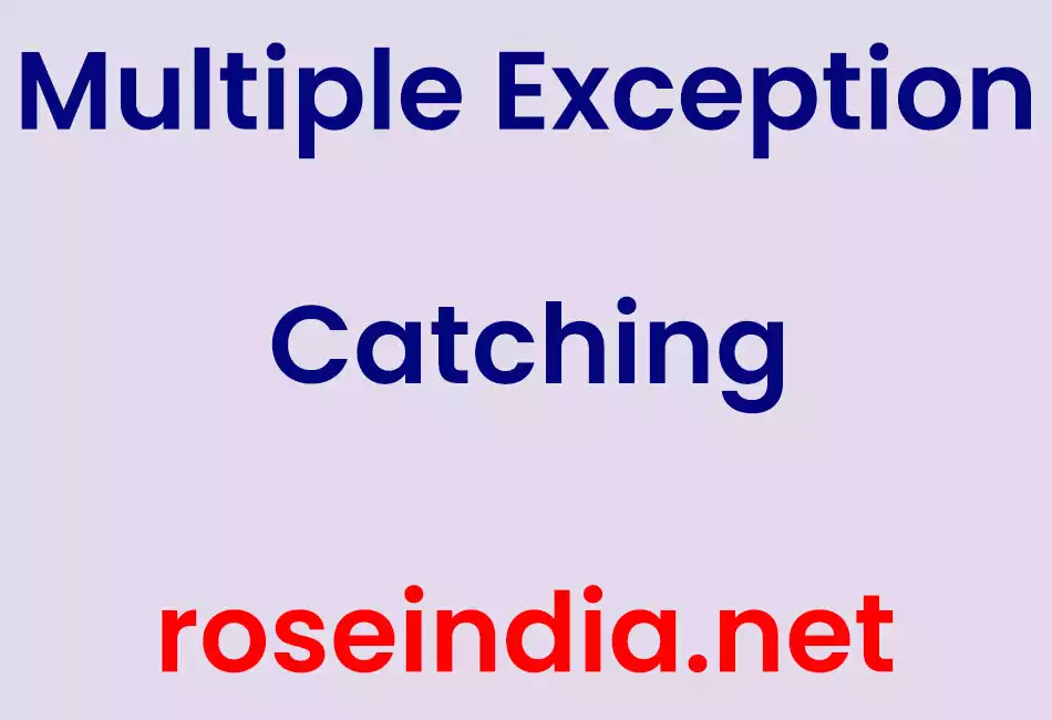 Multiple Exception Catching
