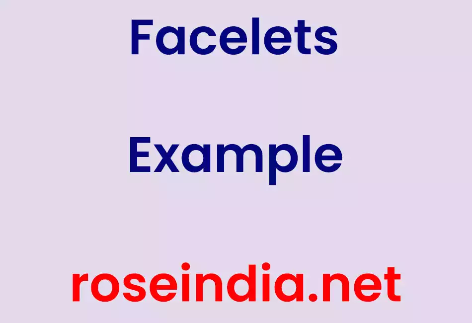 Facelets Example