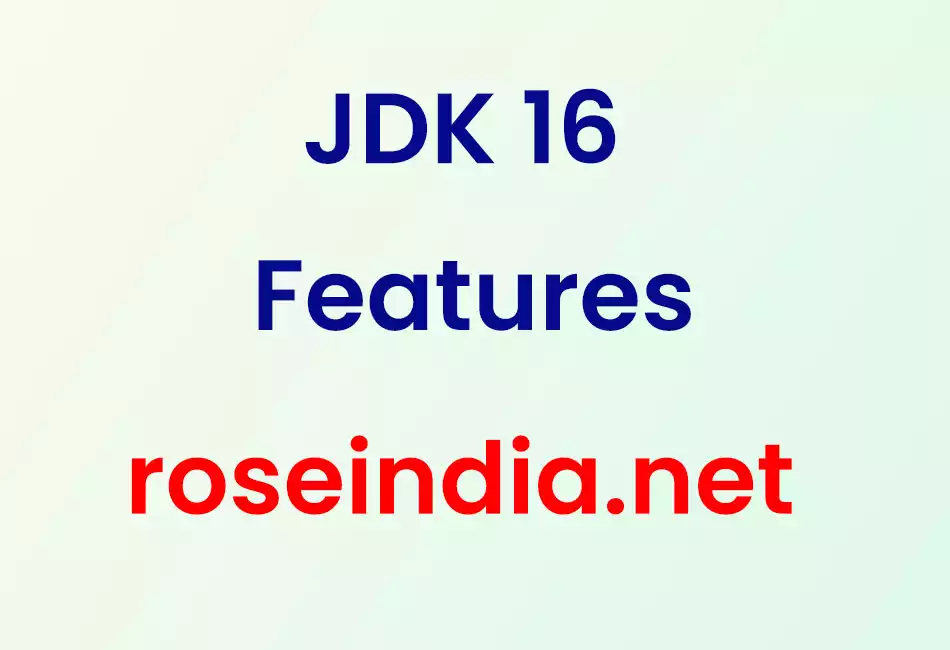 JDK 16 Features