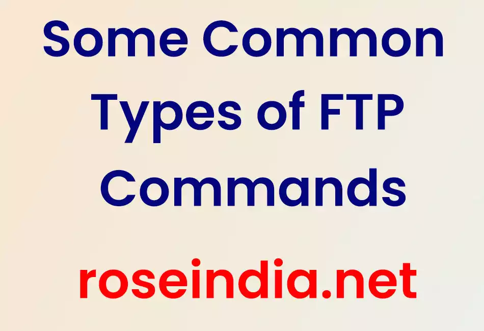 Some Common Types of FTP Commands