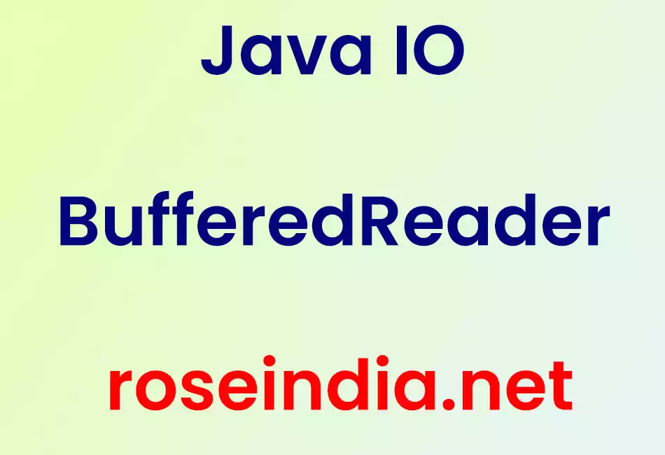 Java IO BufferedReader