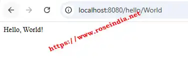 Spring Boot Web Application Running