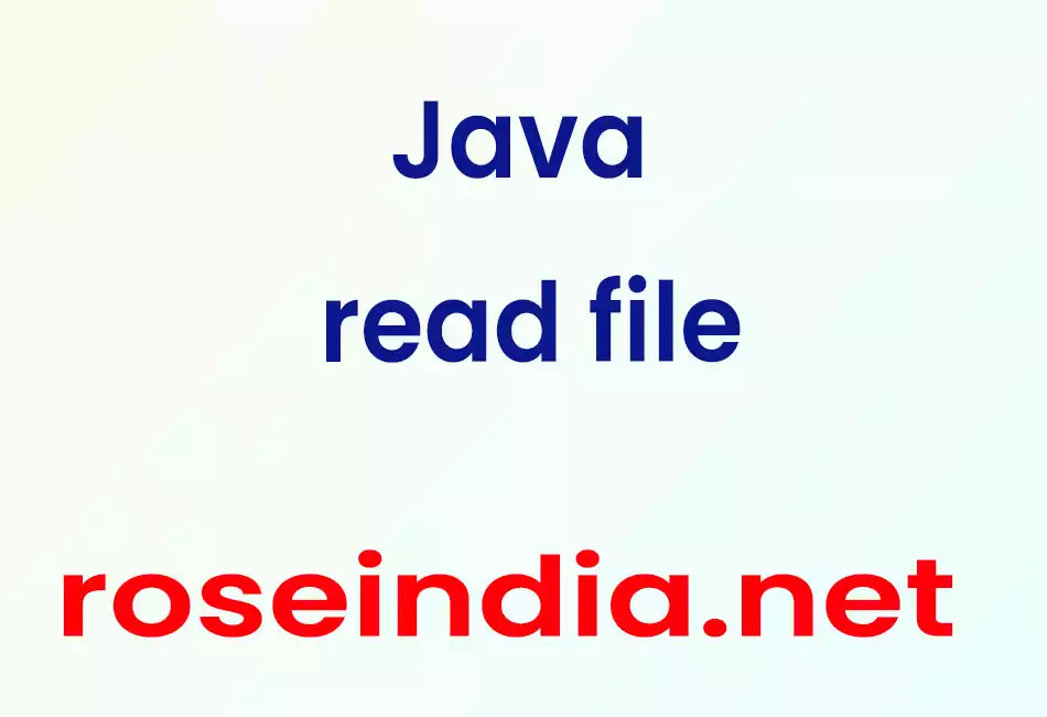 Java read file