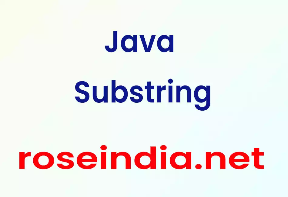 Java Substring