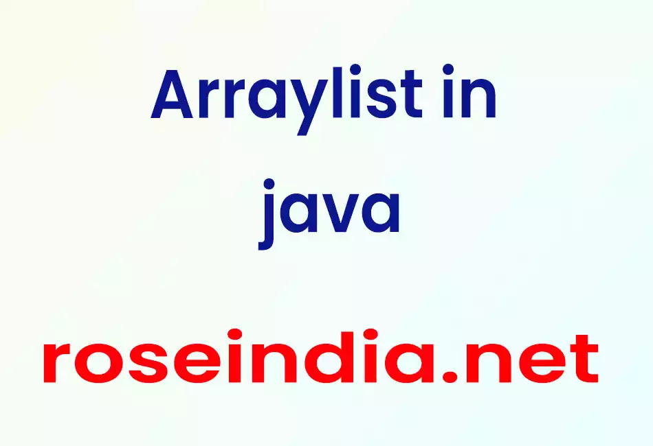 Arraylist in java