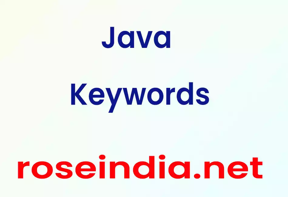 Java Keywords