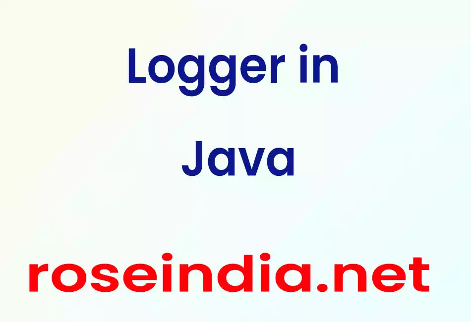 Logger in Java