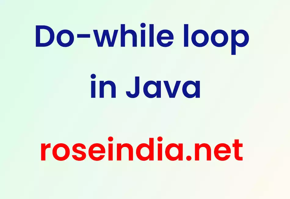 Do-while loop in Java