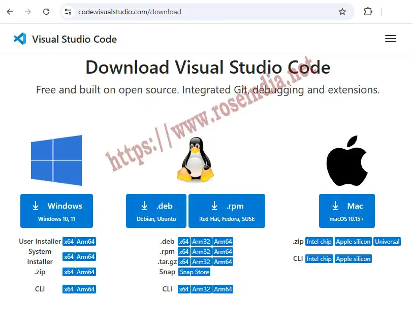 Download Visual Studio code