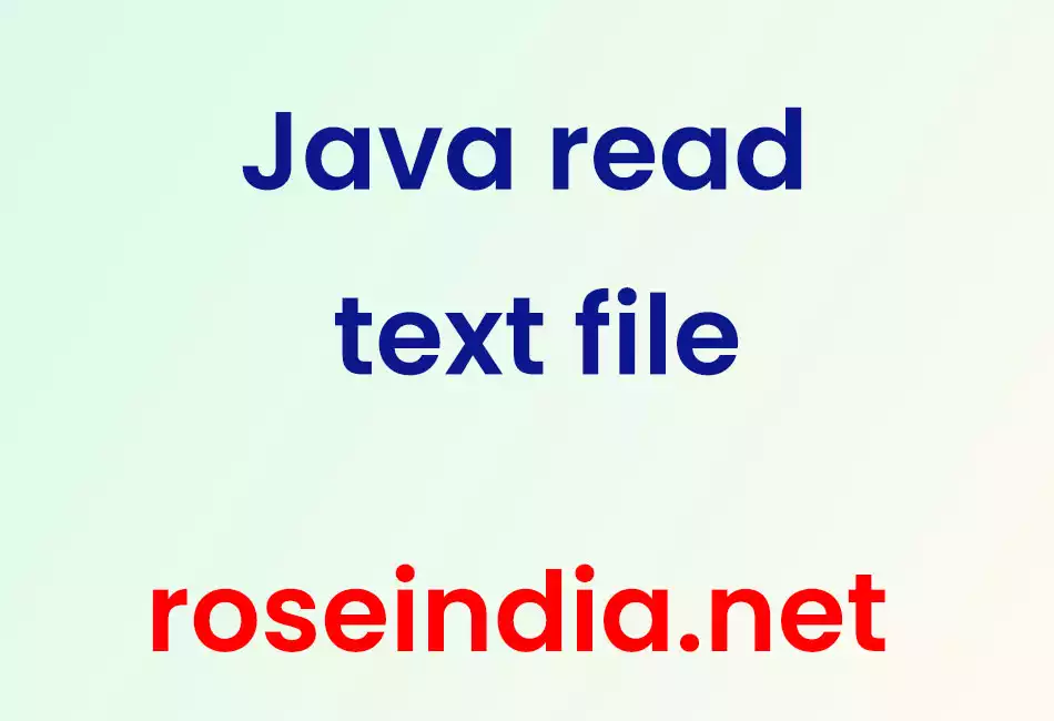 Java read text file