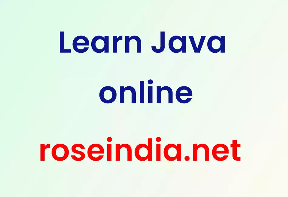 Learn Java online