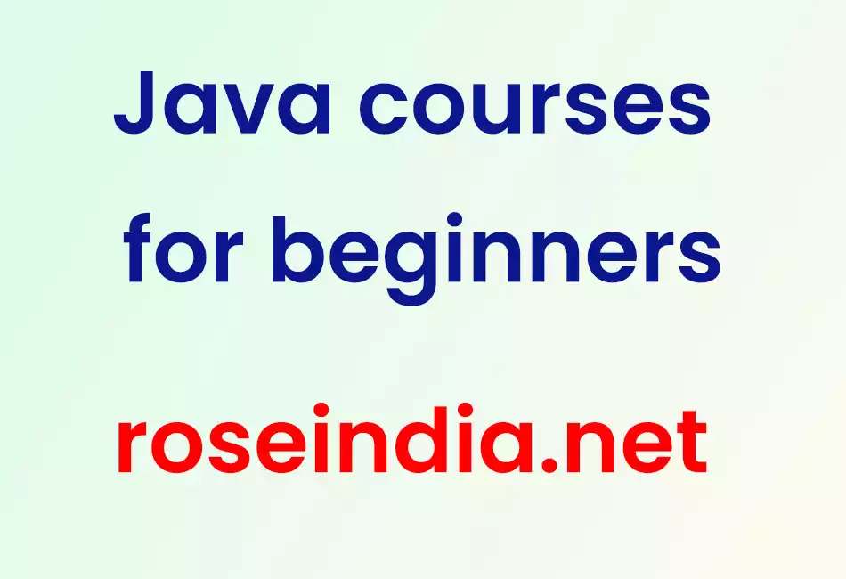 Java courses for beginners