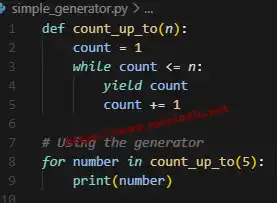 Python generator example
