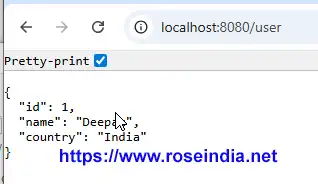 Class response JSON