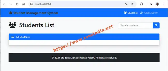 Student Managemet system