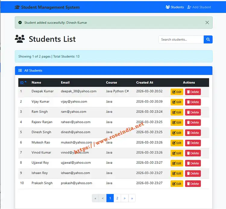 Student List