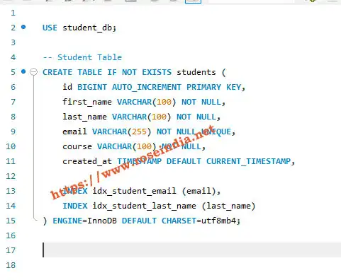 Create Table