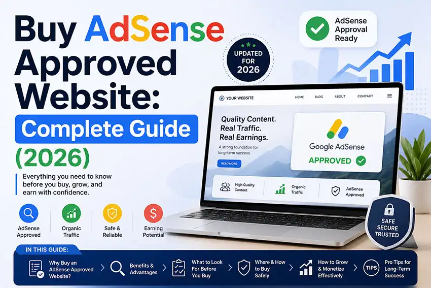 Buy AdSense Approved Website