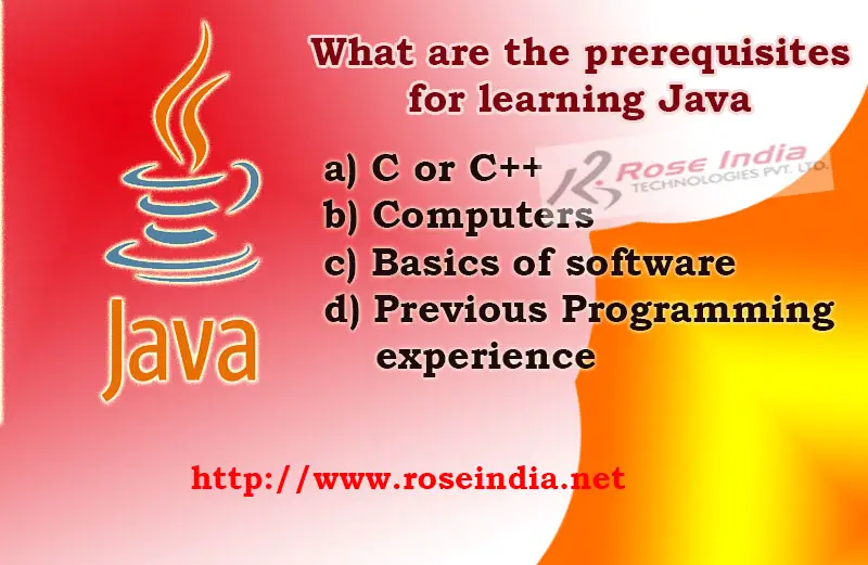 What are the prerequisites for learning Java?
