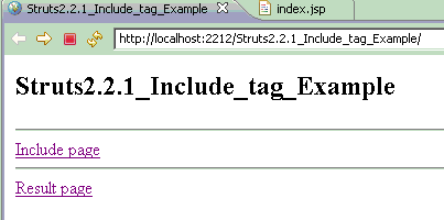 struts2.2.1 include tag example.