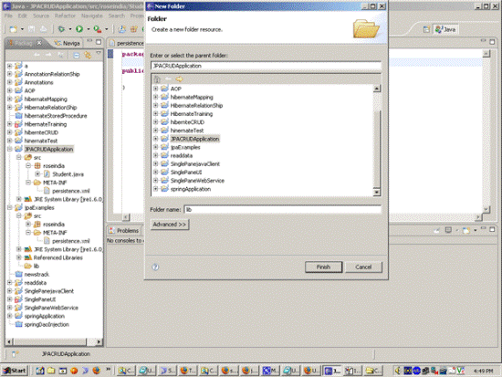Select your project and right click on the it