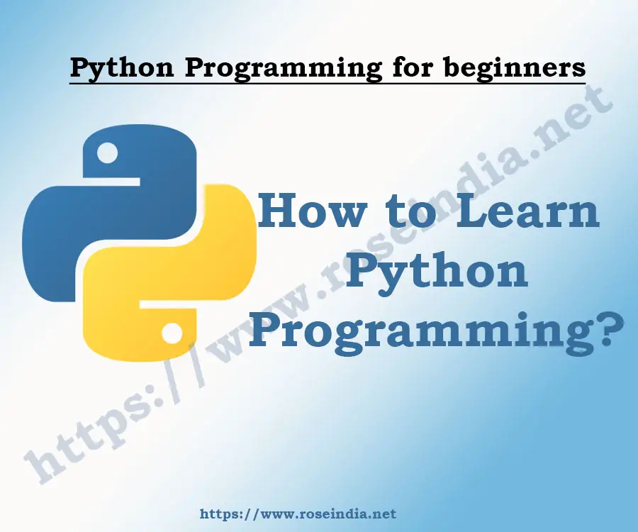 Learning Python Programming Language