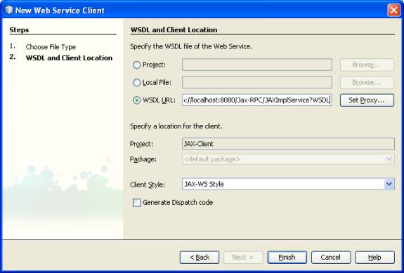 Application Using JAX-RPC